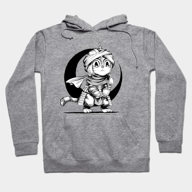 Desert Cat Warrior Hoodie by wakwakruak